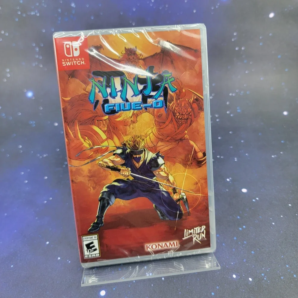 Ninja Five-O Nintendo Switch Limited Run Games #246 Konami New Sealed Physical